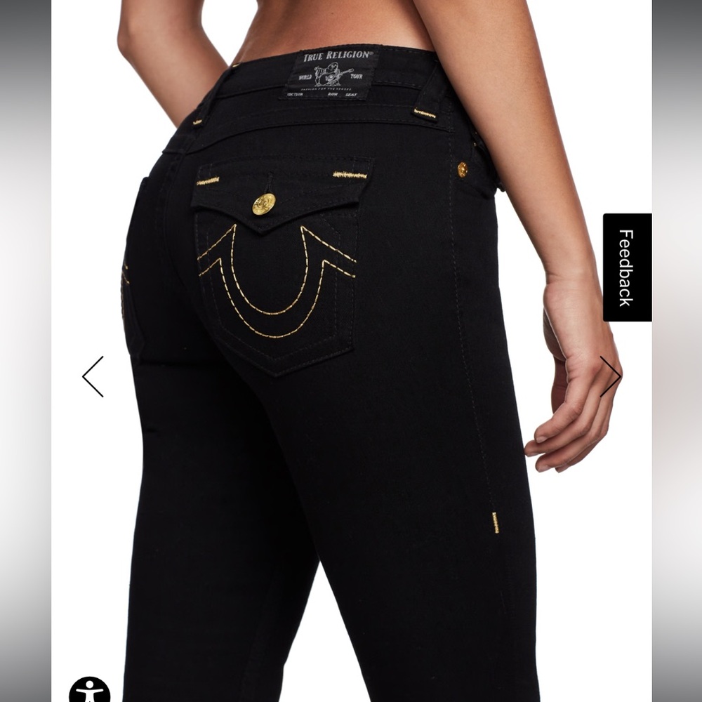 NEW! True Religion Black Jeans Stella Skinny